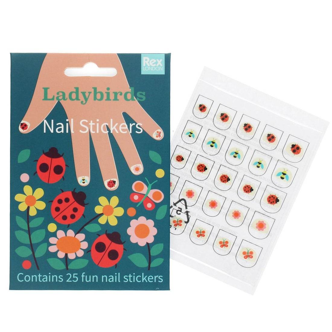 Kinder Nagelstickers | Lieveheersbeestje