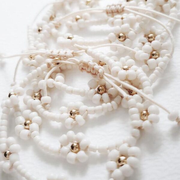 Mama & Mini | Armbandje Madelief Wit - Extra