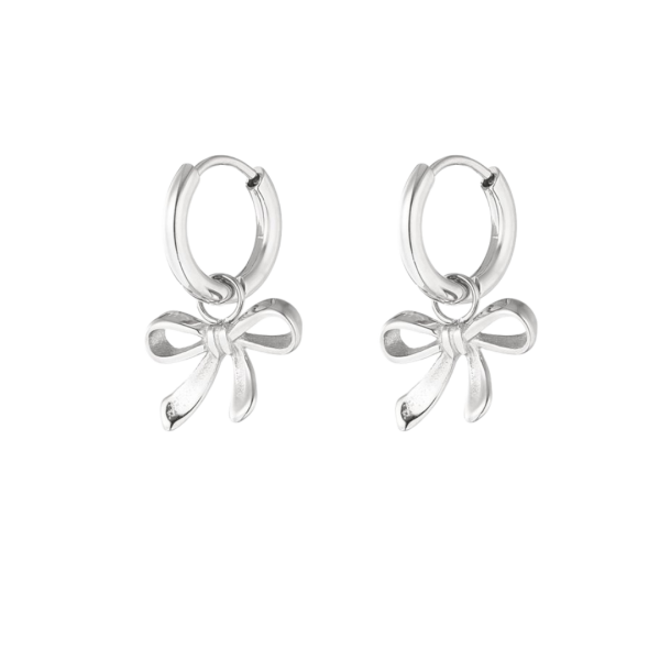 Oorbellen | Silver Bow - Zilver