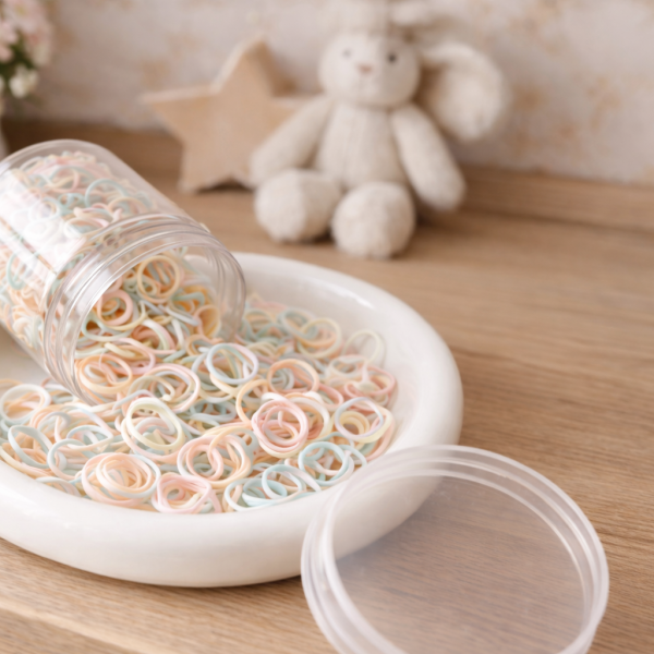 Elastiekjespotje – Pastel Party (500 stuks)
