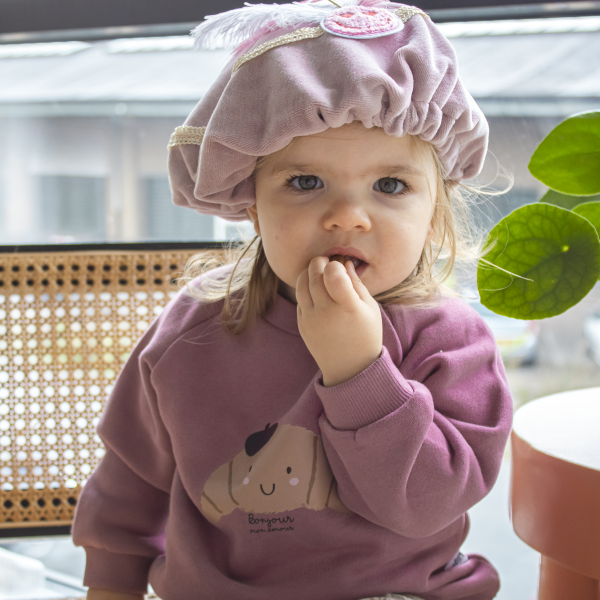 Oud roze Pietenmuts – Handgemaakt & met naam