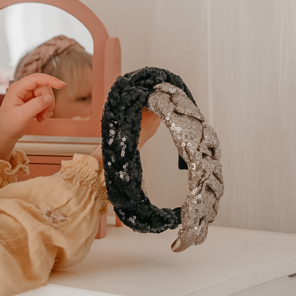 Kerstcollectie | Haarband Luna - Zwart