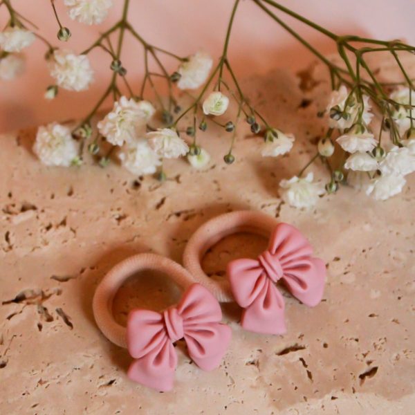 Elastiekjes | 🌺 Sofie – Oudroze Strikjes