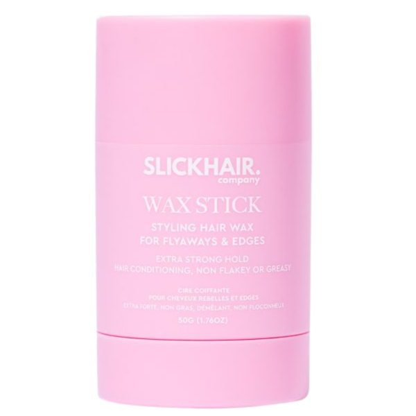 Slickhair Wax Stick in roze verpakking voor het temmen van losse haartjes bij kinderen