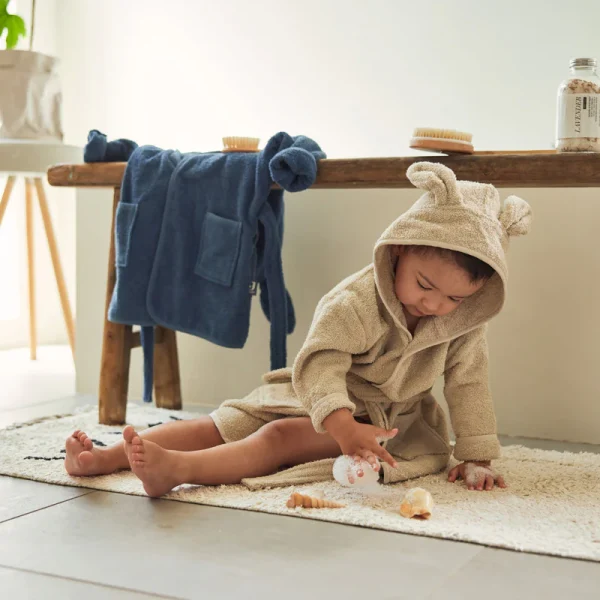 Jollein Bunny Badjas – Nougat | Te personaliseren met naam