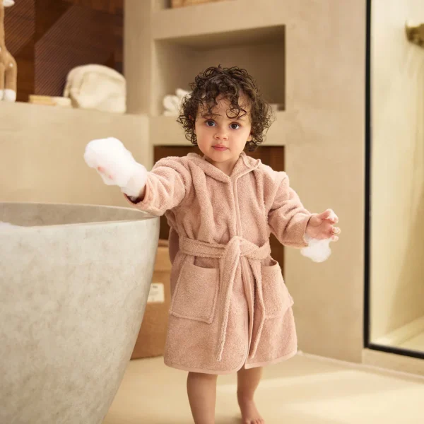 Jollein Bunny Badjas – Wild Rose | Te personaliseren met naam
