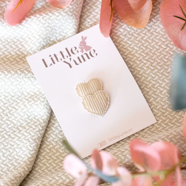 Antislip | Los - Corduroy Hearts | Beige